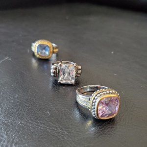 Costume jewelry bling rings